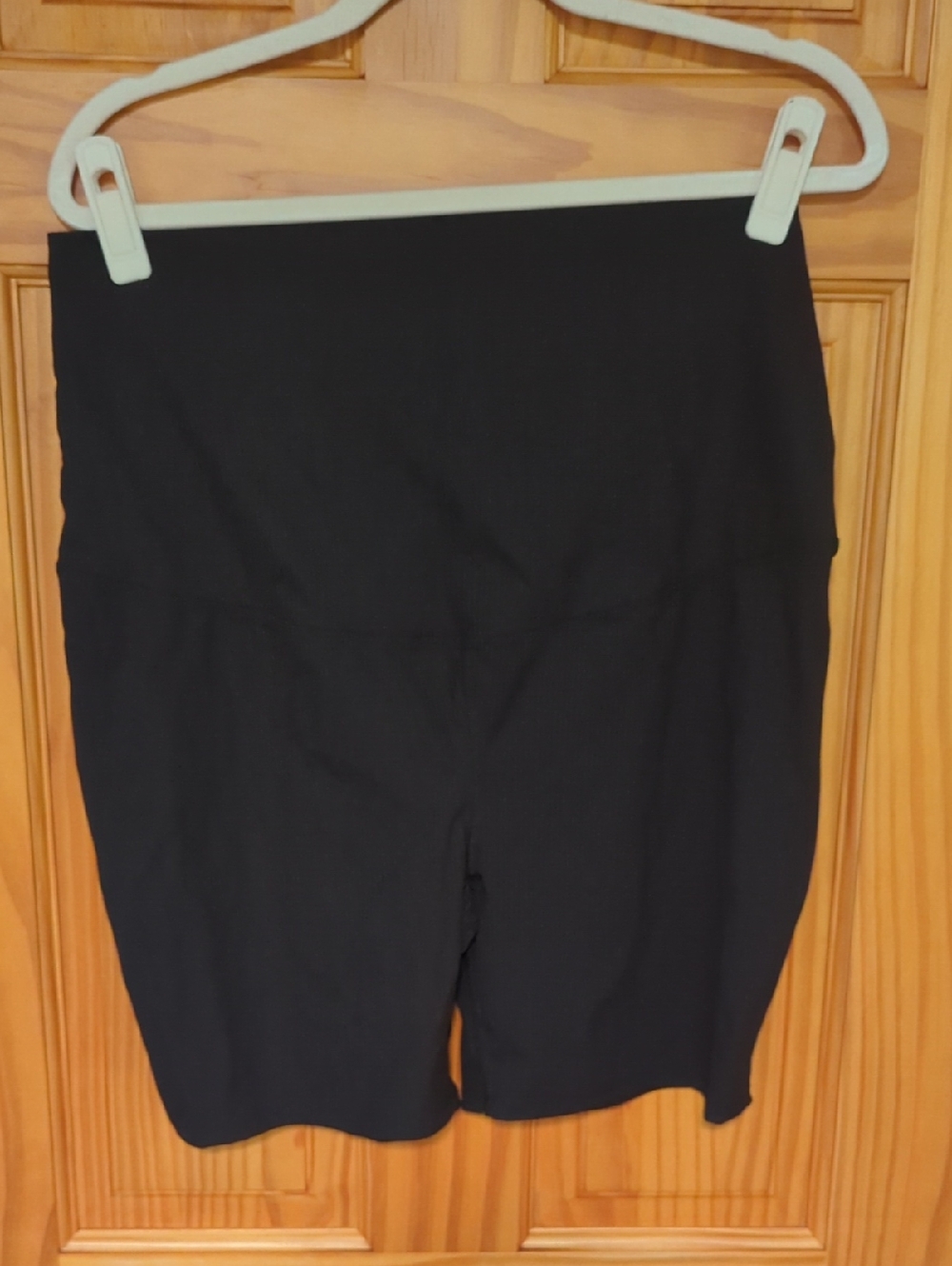 Motherhood Black High-Waist Bike Shorts